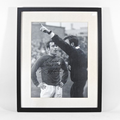 Lot 790 - A signed picture of footballer Ron Harris,...