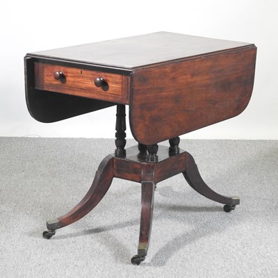 Lot 421 - A Regency mahogany breakfast table, on sabre legs