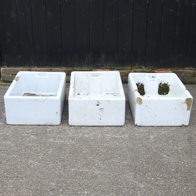 Lot 758 - A butler's sink, together with two others (3)