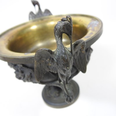 Lot 42 - A 19th century cast bronze cup and cover, of...