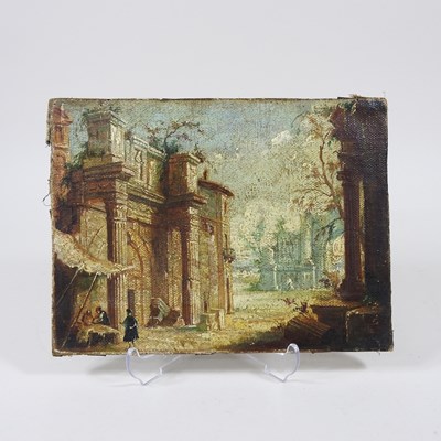 Lot 43 - Italian school, 18th century, The Forum of...