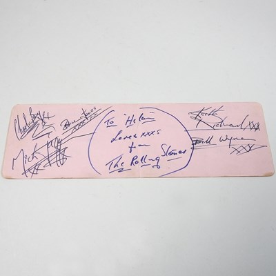 Lot 392 - A page from an autograph book with the...