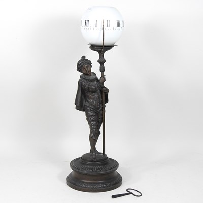 Lot 341 - A late 19th/early 20th century French spelter...