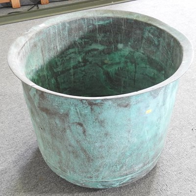 Lot 28 - A large copper, of circular shape