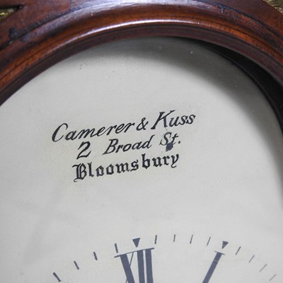Lot 3 - A walnut cased bracket clock, the painted dial...