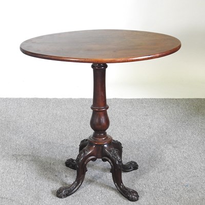 Lot 540 - A 19th century mahogany occasional table, on a...