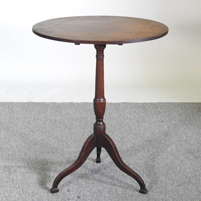 Lot 543 - A 19th century oval occasional table, on a...