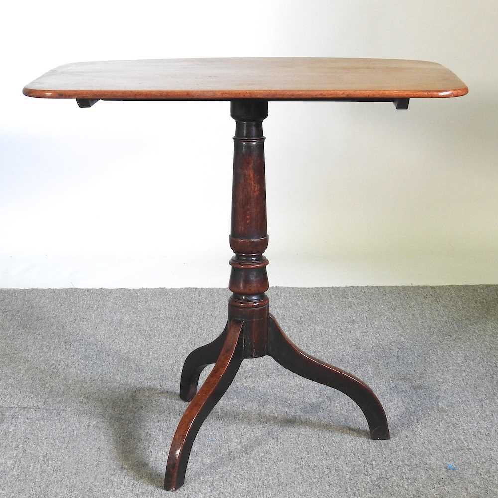 Lot 91 - A 19th century occasional table, with a tilt...