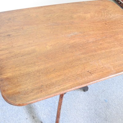 Lot 91 - A 19th century occasional table, with a tilt...