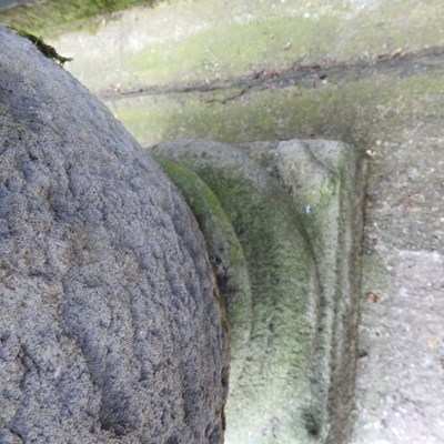 Lot 22 - A pair of large cast stone garden pots, each...