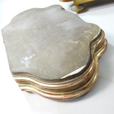 Lot 15 - A French gilt metal and porcelain mounted...