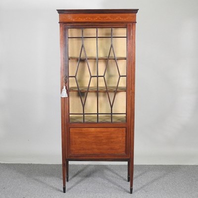 Lot 460 - An Edwardian mahogany astragal glazed display...