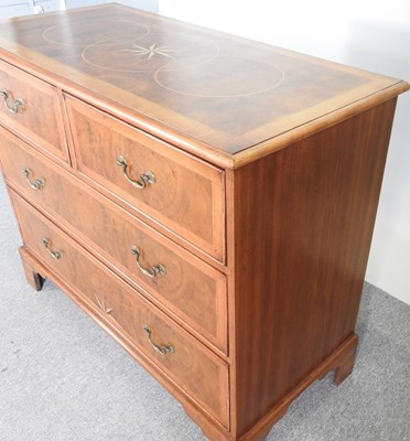 Lot 32 - A bespoke made walnut and inlaid chest, of...