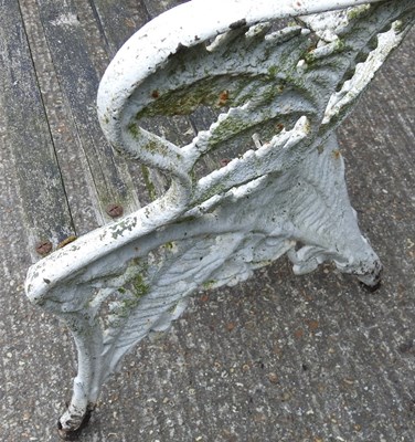 Lot 10 - An ornate white painted cast iron...