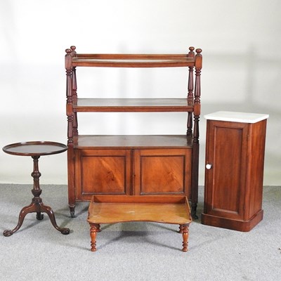 Lot 379 - A Victorian mahogany buffet, 91cm wide,...