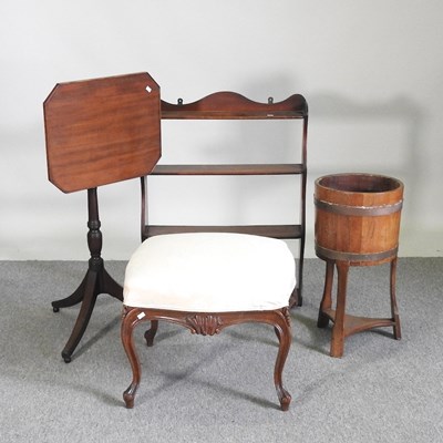 Lot 361 - An early 20th century coopered oak jardiniere,...