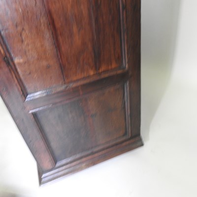 Lot 15 - A large late 17th century oak chest, in two...