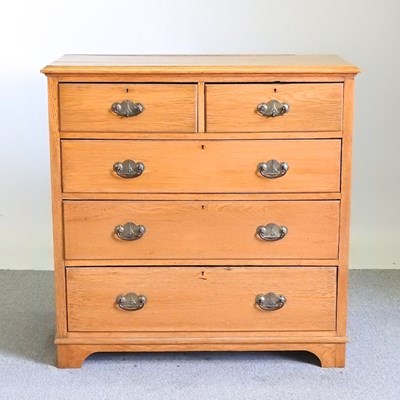 Lot 331 - An Edwardian satin walnut chest of drawers, on...
