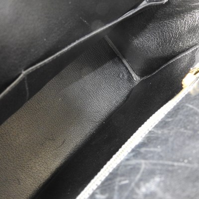 Lot 55 - An Hermes Kelly handbag, 2000, in black...