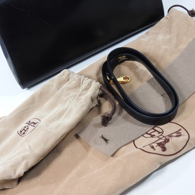 Lot 55 - An Hermes Kelly handbag, 2000, in black...