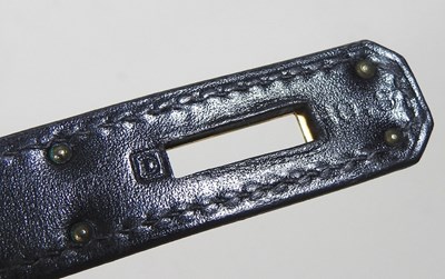 Lot 55 - An Hermes Kelly handbag, 2000, in black...