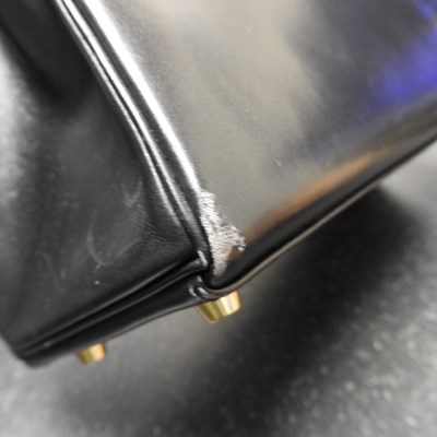 Lot 55 - An Hermes Kelly handbag, 2000, in black...