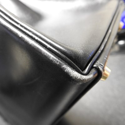 Lot 55 - An Hermes Kelly handbag, 2000, in black...