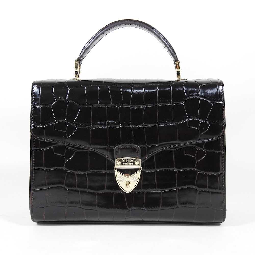 Lot 17 - An Aspinal of London handbag, in brown...