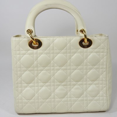 Lot 50 - A Christion Dior medium Lady Dior handbag, in...