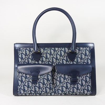 Lot 38 - A Christian Dior Trotter tote bag, in navy...