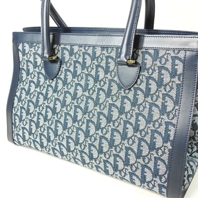Lot 38 - A Christian Dior Trotter tote bag, in navy...