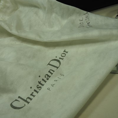 Lot 28 - A Christian Dior medium Lady Dior bag, in dark...