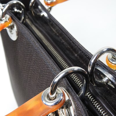 Lot 28 - A Christian Dior medium Lady Dior bag, in dark...