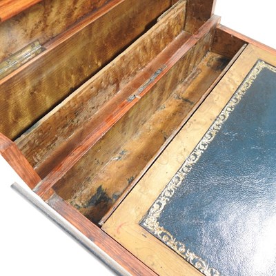 Lot 21 - A 19th century rosewood, marquetry and cut...