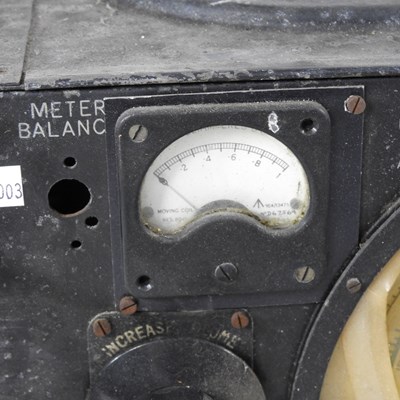 Lot 17 - A World War II era Lancaster bomber radio...