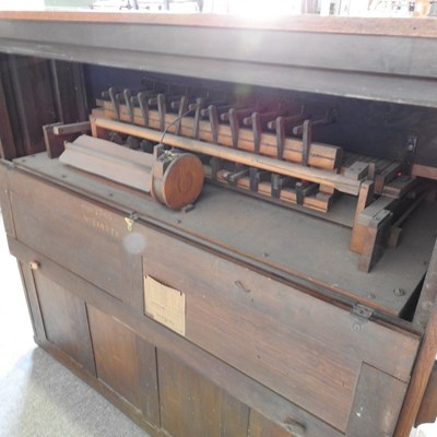 Lot 82 - A Victorian walnut cased chapel organ, by...