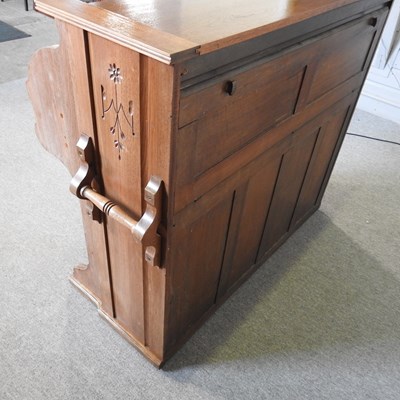 Lot 82 - A Victorian walnut cased chapel organ, by...