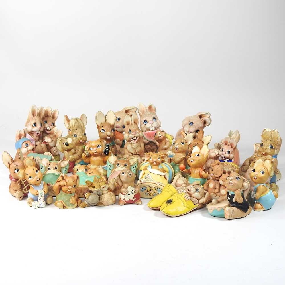 Lot 166 - A large collection of Pendelfin figures of...