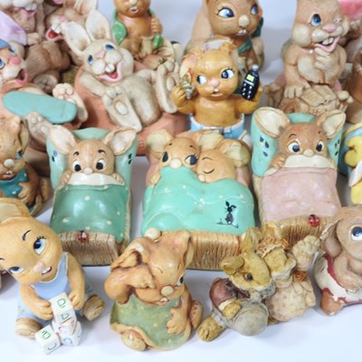 Lot 166 - A large collection of Pendelfin figures of...
