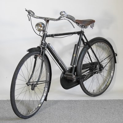 Lot 121 - A 1950's Raleigh gentleman's bicycle, together...