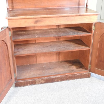 Lot 153 - A Victorian mahogany chiffonier, with a shaped...