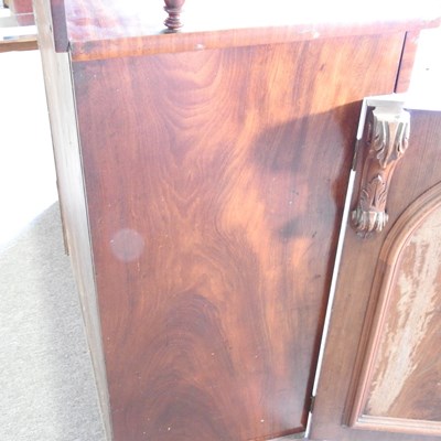 Lot 153 - A Victorian mahogany chiffonier, with a shaped...