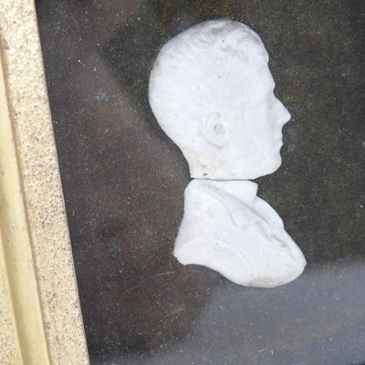 Lot 20 - English School, 19th century, a miniature head...