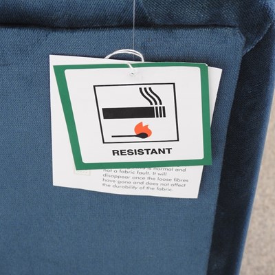 Lot 12 - A Sofology blue upholstered sofa, with loose...