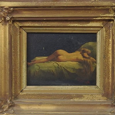Lot 9 - French School, 19th century, a miniature...