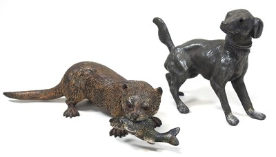 Lot 49 - An Austrian cold painted bronze model of an...