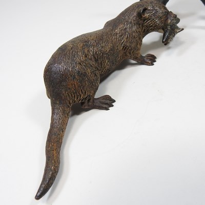 Lot 49 - An Austrian cold painted bronze model of an...