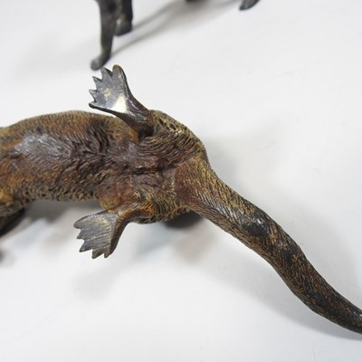 Lot 49 - An Austrian cold painted bronze model of an...