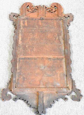 Lot 71 - A George III mahogany fret carved parcel gilt...