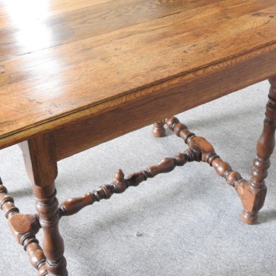 Lot 109 - An early 20th century French oak side table,...